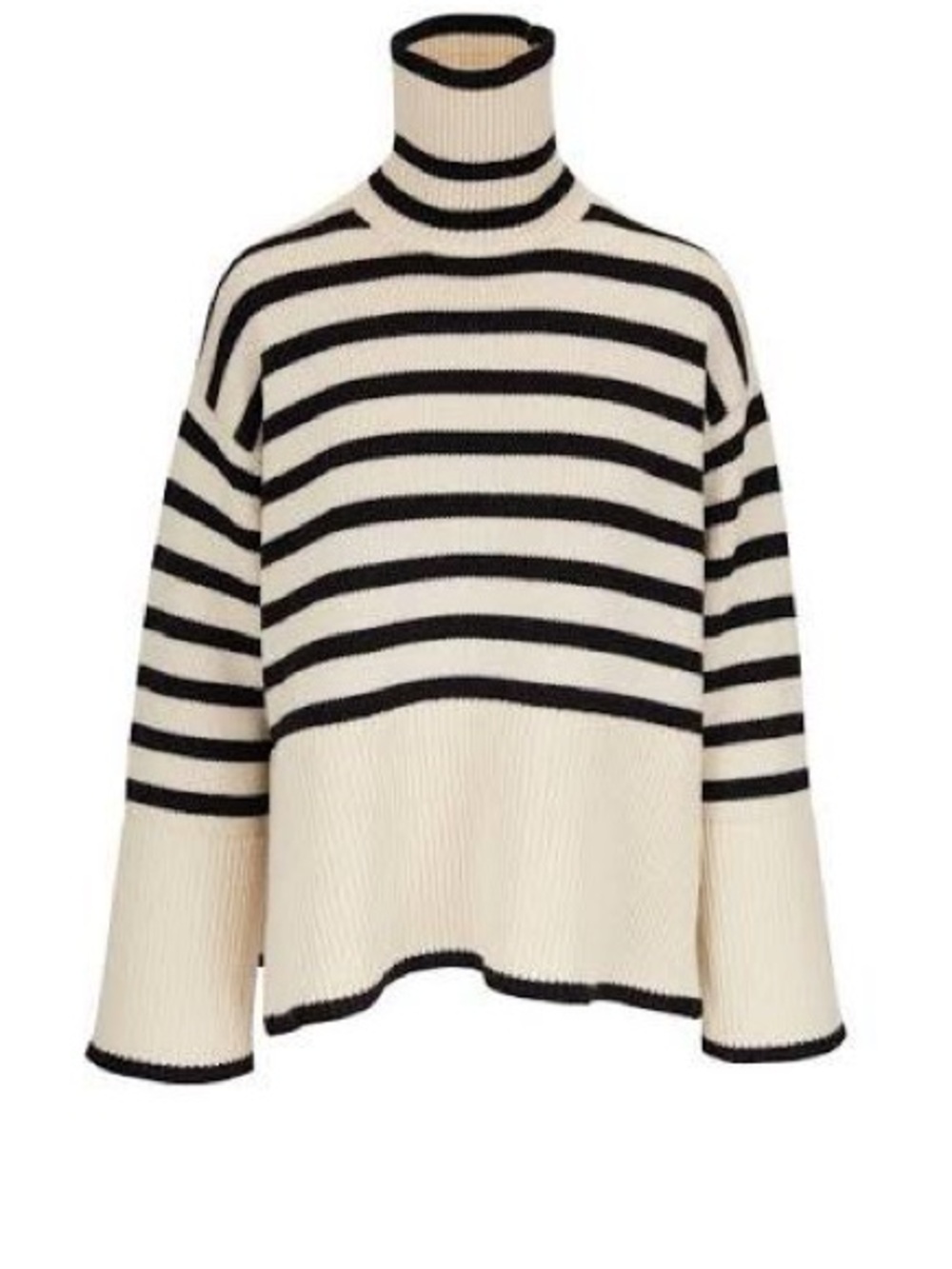TOTEME signature striped turtleneck sweater